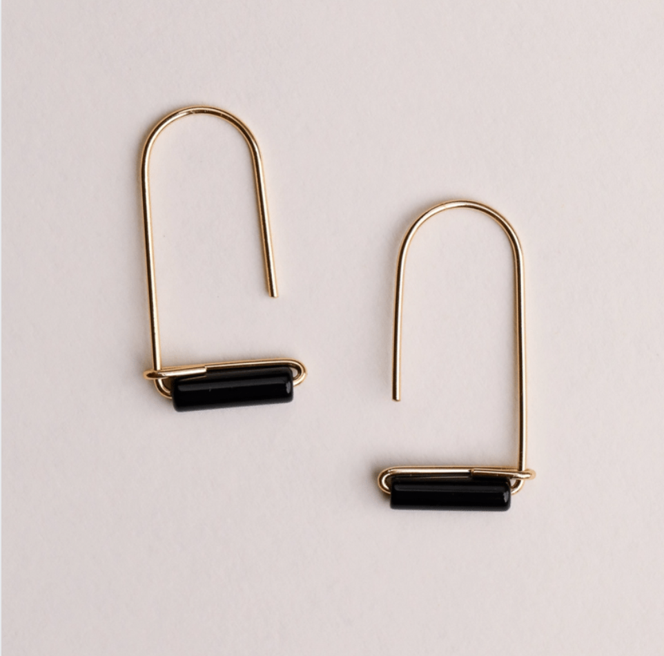 Gemstone Drop Earrings