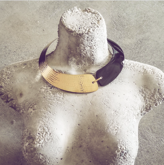 Tahiti Wood Collar Necklace