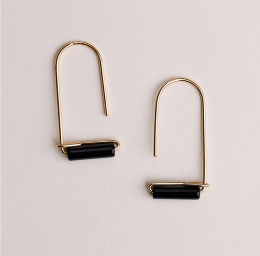 Gemstone Drop Earrings