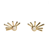 Sun Ray Opal Earrings