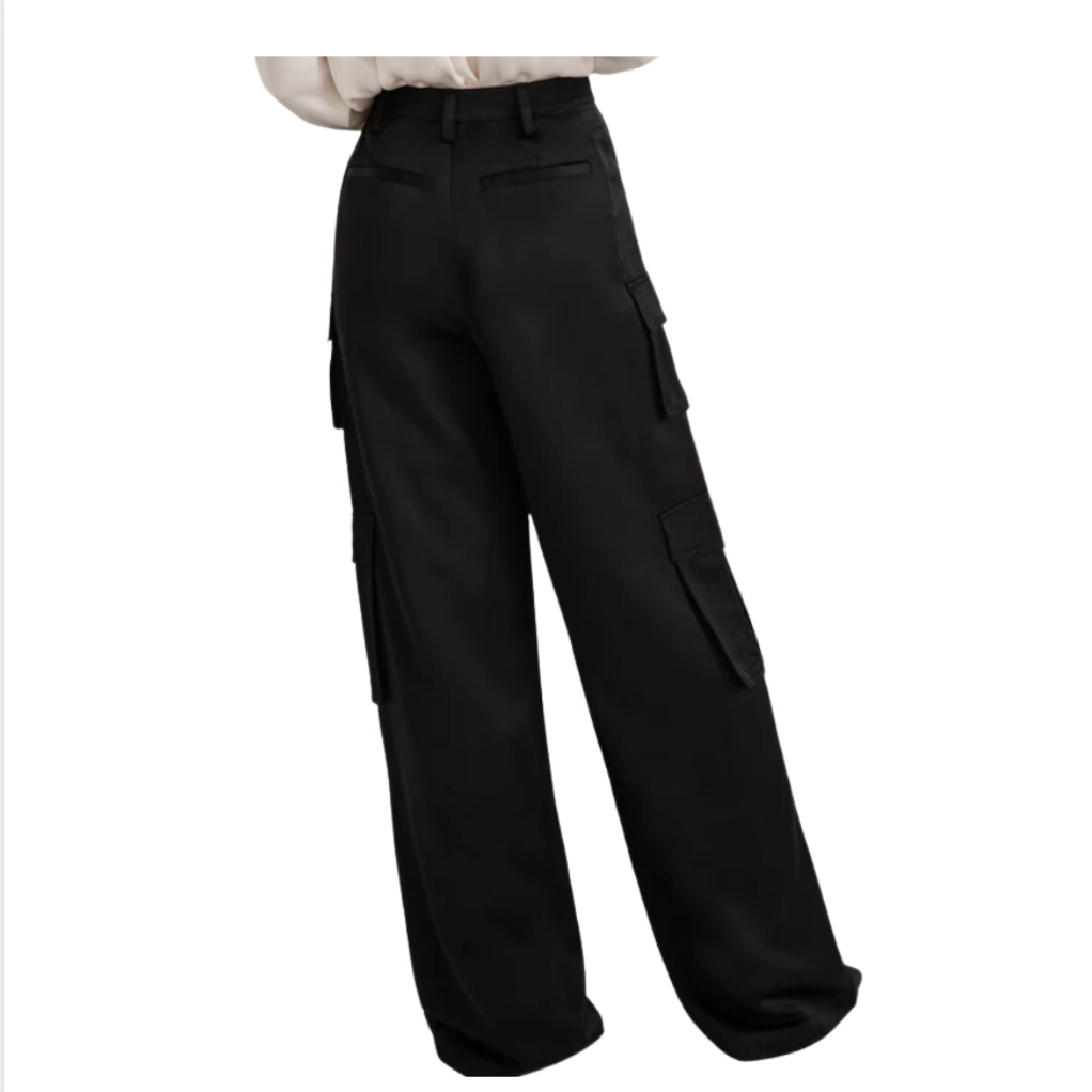 Favorite Daughter Satin Cargo Pant