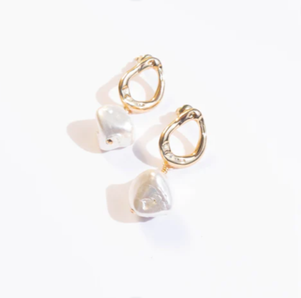 Binah Pearl Earrings