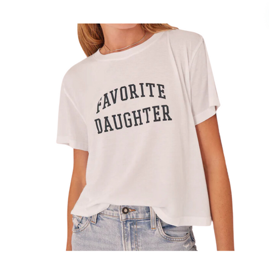 Favorite Daughter Cropped Collegiate Tee