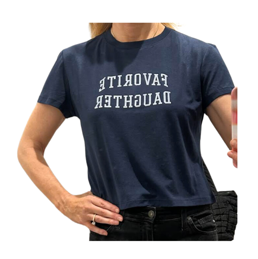 Favorite Daughter Cropped Collegiate Tee