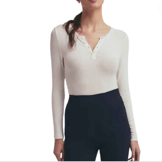 Favorite Daughter The Henley Ribbed Long Sleeve