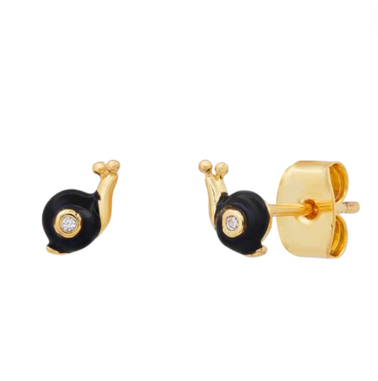 Enamel Snail Studs