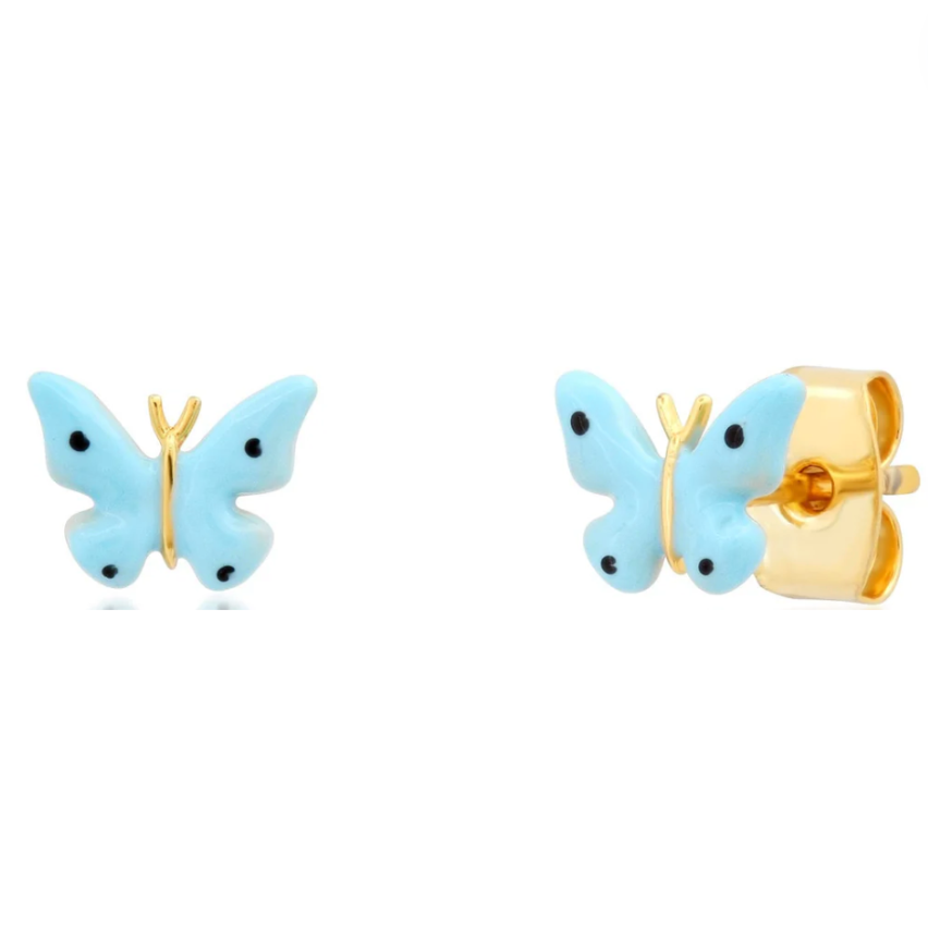 Tai Enamel Butterfly Studs