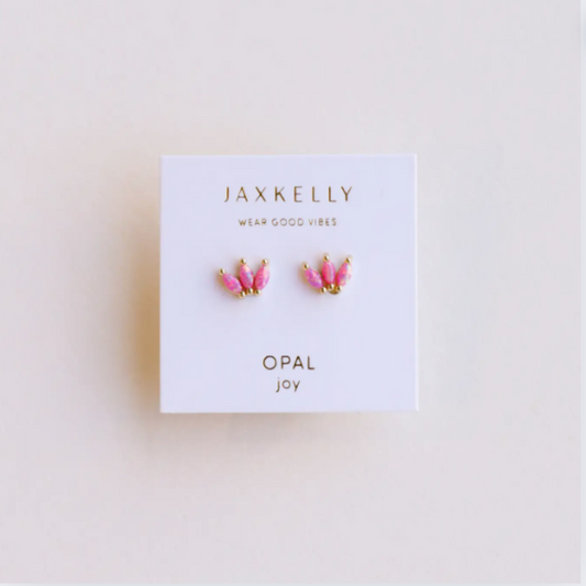 Opal Crown Stud
