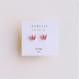 Opal Crown Stud