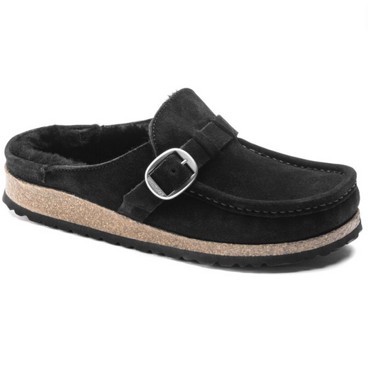 Birkenstock Buckley Suede Leather Shearling Narrow