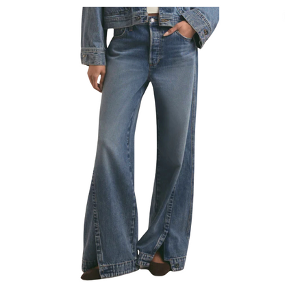 Favorite Daughter Oliver Ultimate Baggy Wide Leg Pant in Austin