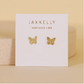 Gold Butterfly Stud Earrings