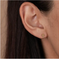 Stud Cross Gold Earrings