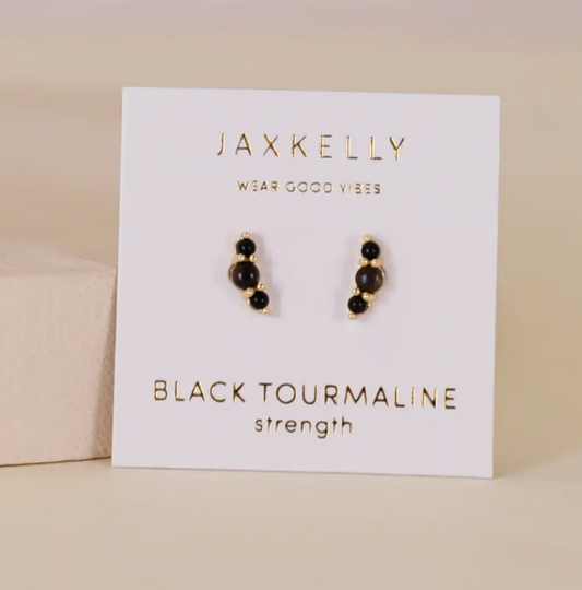 Crescent Gold Earrings