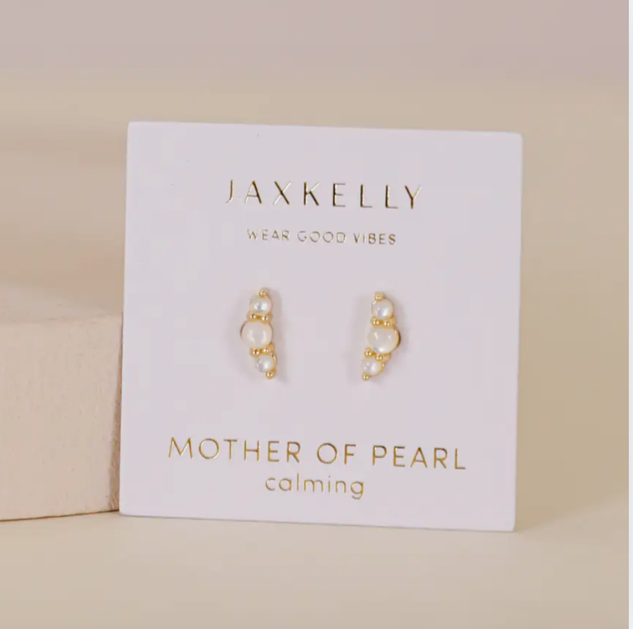 Crescent Gold Earrings