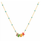 TAI Rainbow Enamel Charm Necklace