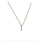 TAI CZ Stick Necklace with Offset CZ