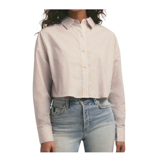 Favorite Daughter Cropped Ex-Boyfriend Shirt