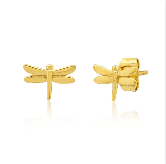 TAI Gold Dragonfly Studs