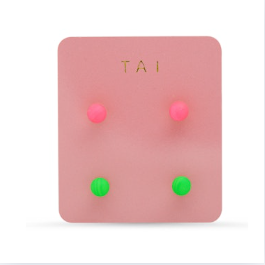 TAI Colored Ball Studs
