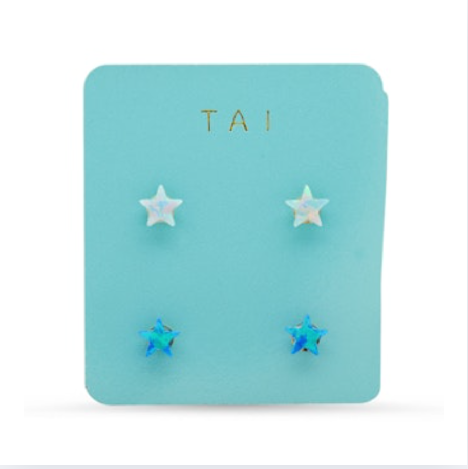 TAI Set of 2 Star Studs