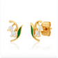 TAI Flower Enamel Studs