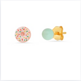 Glazed Donut Mismatched Studs