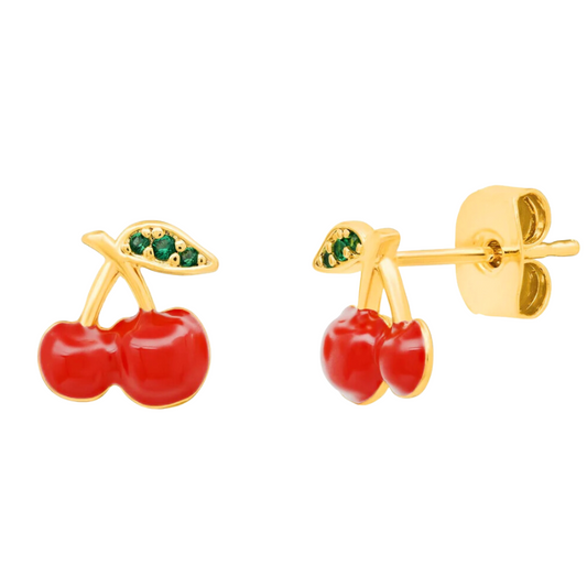 Tai Red Cherry Earrings