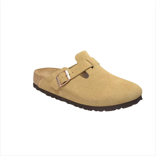 Boston Suede Leather Latte Cream