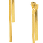 rho Herringbone Front Back Double Drop Earrings