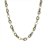 Freida Rothman Alternating Chain Link Necklace