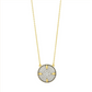 Freida Rothman Petals and Pave Small Pendant Necklace