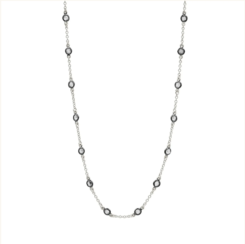 Freida Rothman Mini Bezel Stone Necklace