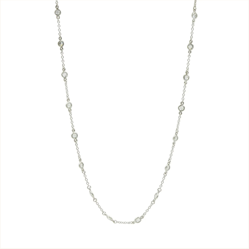 Freida Rothman Mini Bezel Stone Necklace