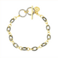 Freida Rothman Two Tone Chain Link Bracelet