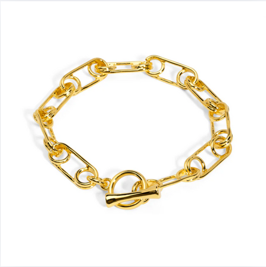 Rho Metal Pin Chain Bracelet
