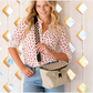 Mini Rough Night Crossbody - Chalk Lazer Criss Cross