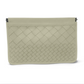 Snap Clutch - Sand Threaded Weave