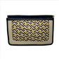 Snap Clutch- Woven Zigzag