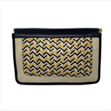 Snap Clutch- Woven Zigzag
