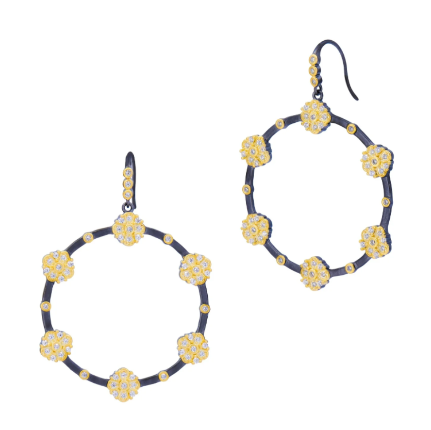 Brooklyn In Bloom Station Open Hoop Earrings