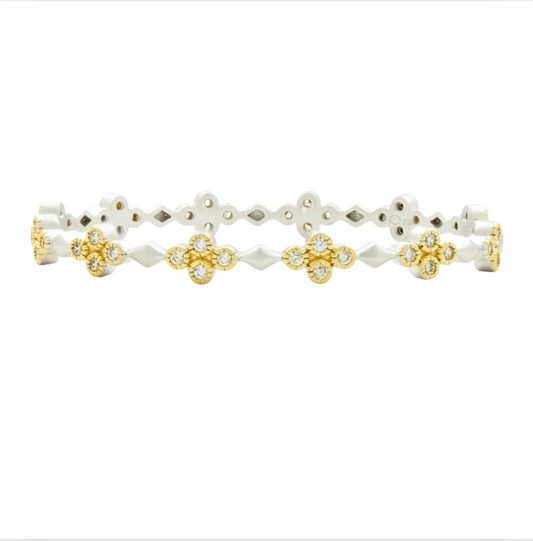 Fleur Bloom Delicate Hinge Bangle
