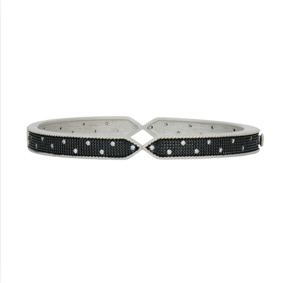 industrial Texture Hinge Bangle