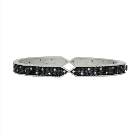 industrial Texture Hinge Bangle