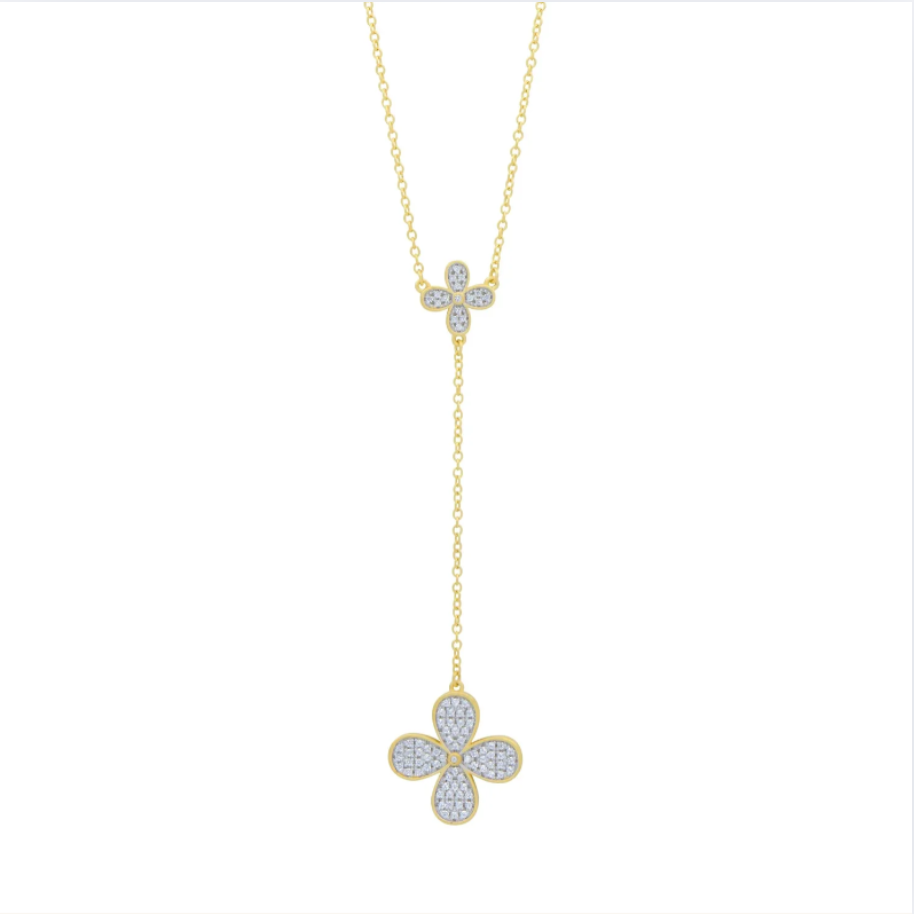 Blossoming Brilliance Lariat Necklace