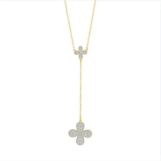 Blossoming Brilliance Lariat Necklace