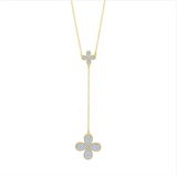 Blossoming Brilliance Lariat Necklace