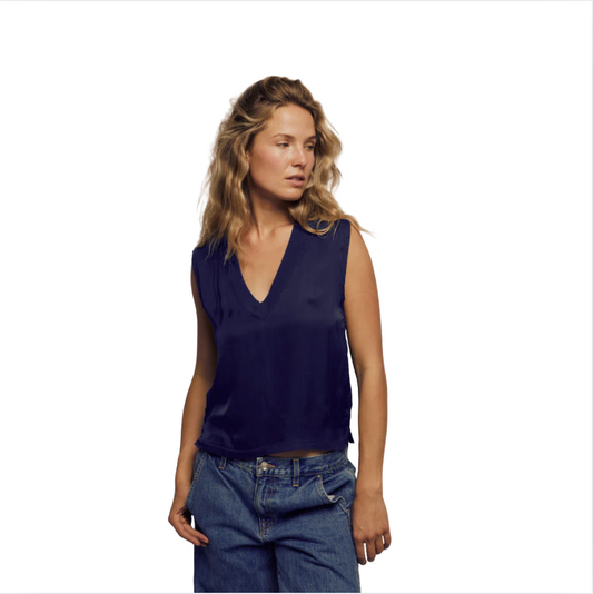 Celina Satin Muscle Tee