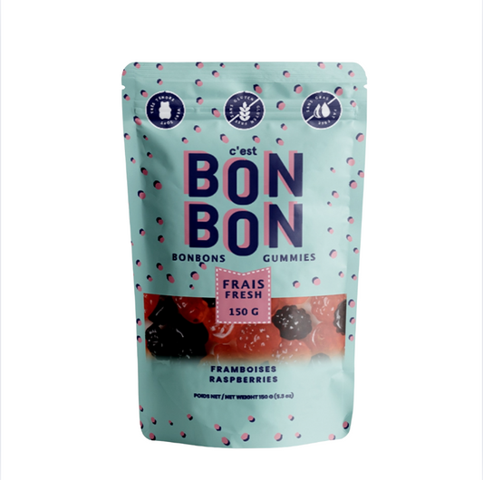 Bon Bon Gummy Candies- Raspberriesa