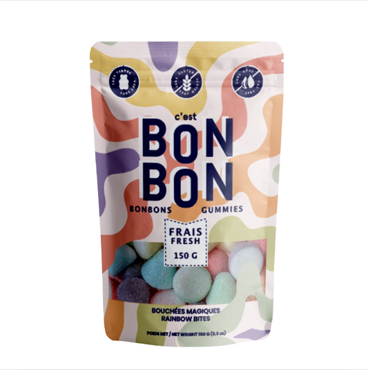 Bon Bon Gummy Candies- Rainbow Bites
